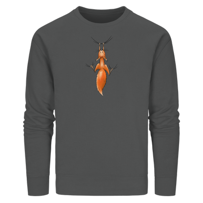 Rotes Eichhörnchen hängt ab - Organic Basic Unisex Sweatshirt