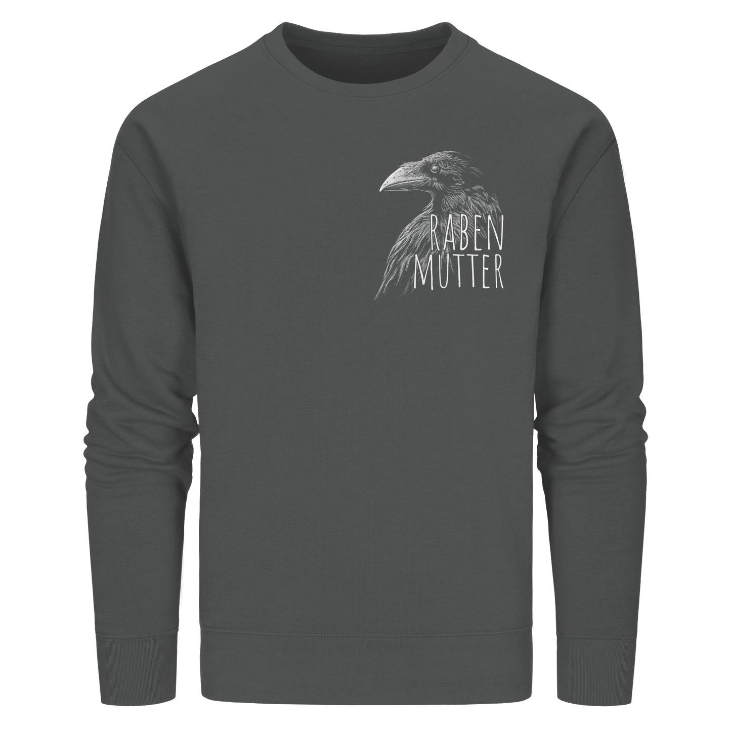 Rabenmutter schwarze Krähe Rabe - Organic Basic Unisex Sweatshirt