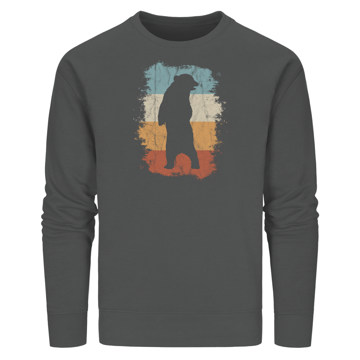 Retro Bären-Silhouette - Organic Basic Unisex Sweatshirt