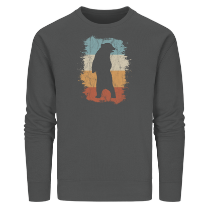 Retro Bären-Silhouette - Organic Basic Unisex Sweatshirt