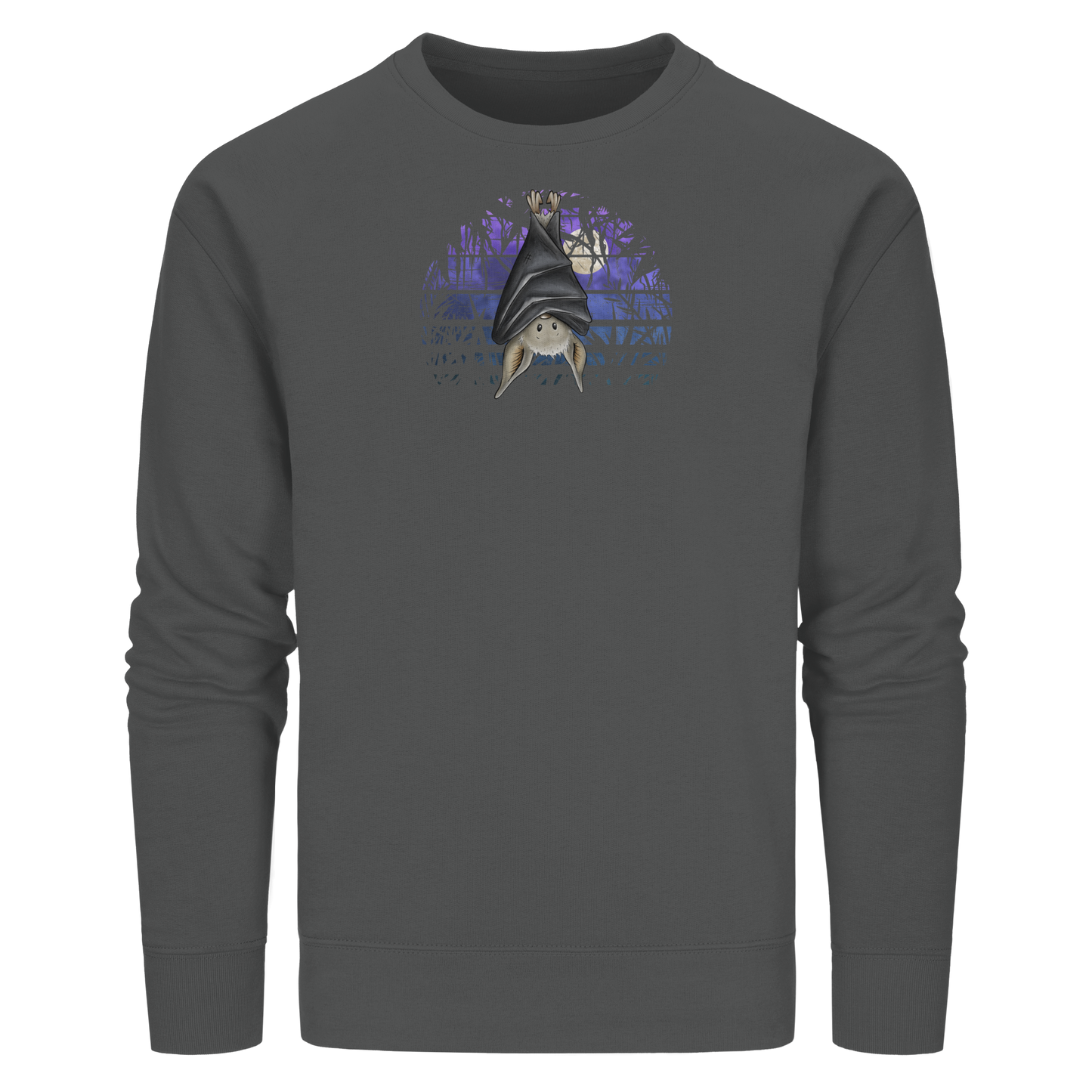 Fledermaus in blauer Nacht - Organic Basic Unisex Sweatshirt