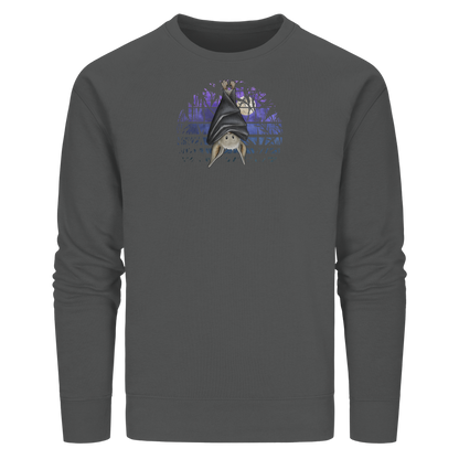 Fledermaus in blauer Nacht - Organic Basic Unisex Sweatshirt