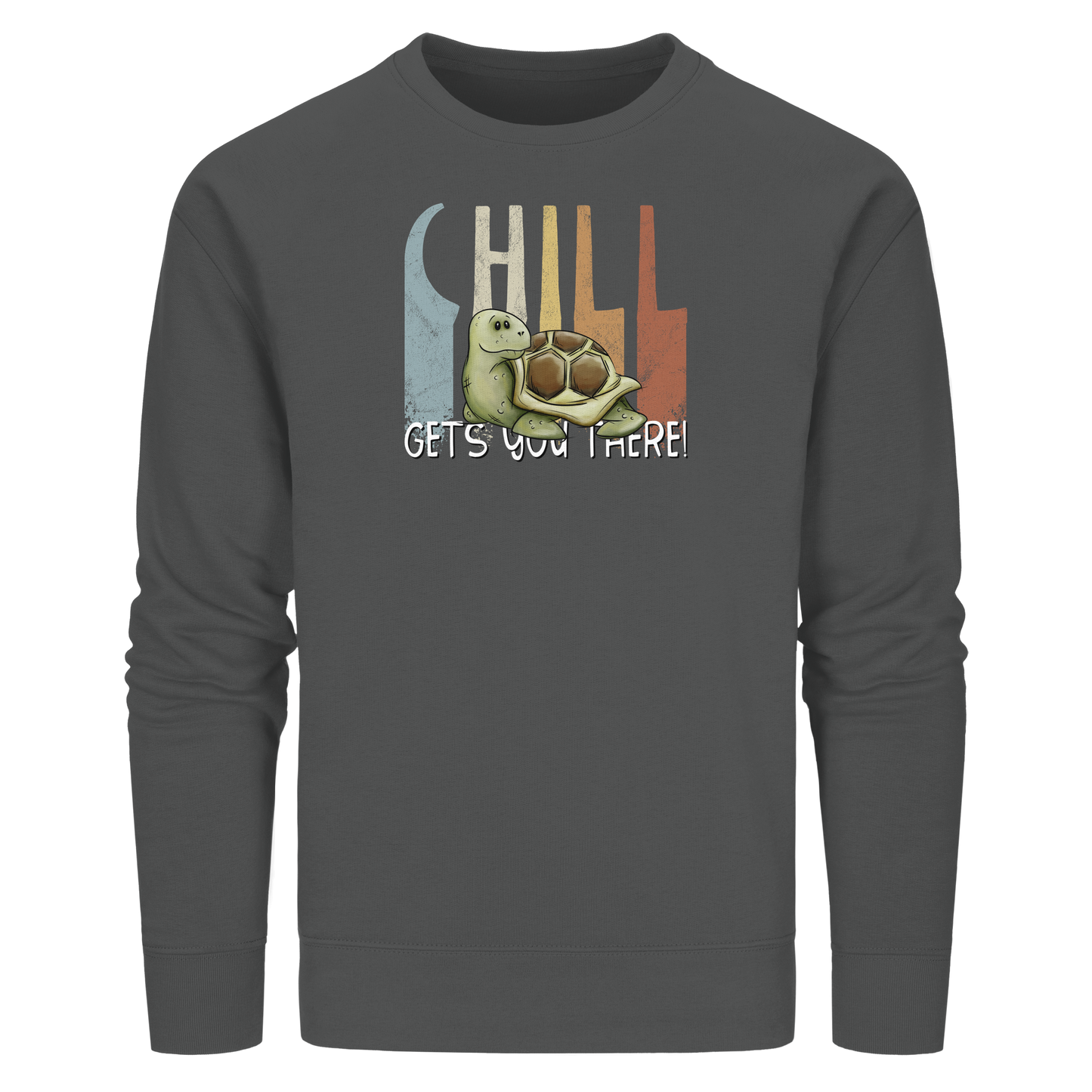 Gechillt gemütliche Schildkröte - Organic Basic Unisex Sweatshirt