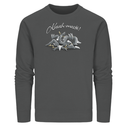 Kraah-masté! Yoga Raben Krähen - Organic Basic Unisex Sweatshirt