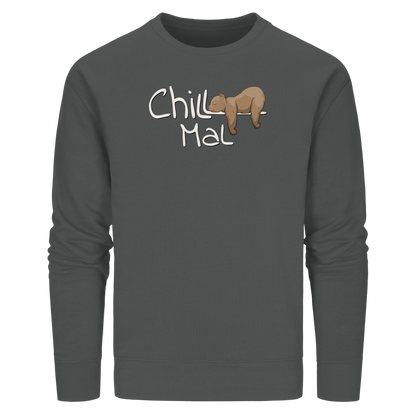 Chill Mal schläfriger Braunbär - Organic Basic Unisex Sweatshirt