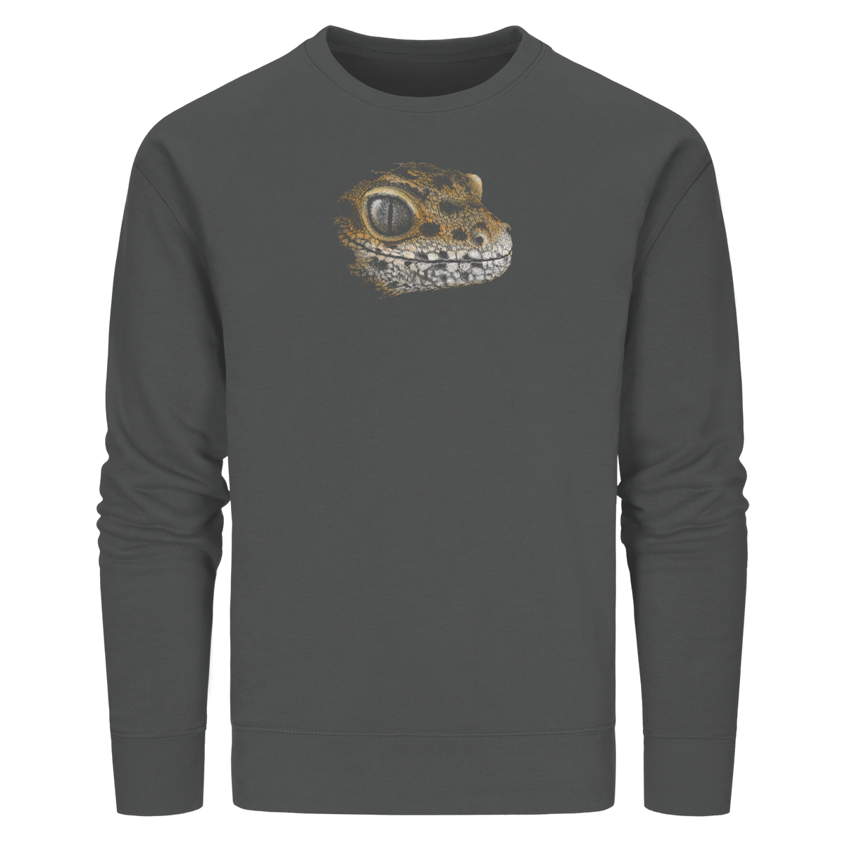 Leopard Gecko Skizze Kritzelkunst - Organic Basic Unisex Sweatshirt