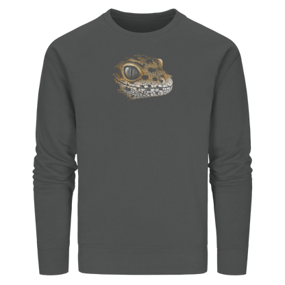 Leopard Gecko Skizze Kritzelkunst - Organic Basic Unisex Sweatshirt