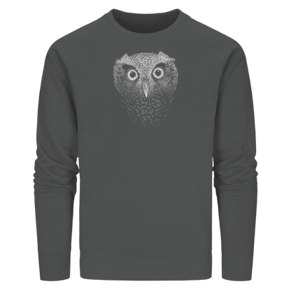 Eule Kritzelkunst Illustration - Organic Basic Unisex Sweatshirt