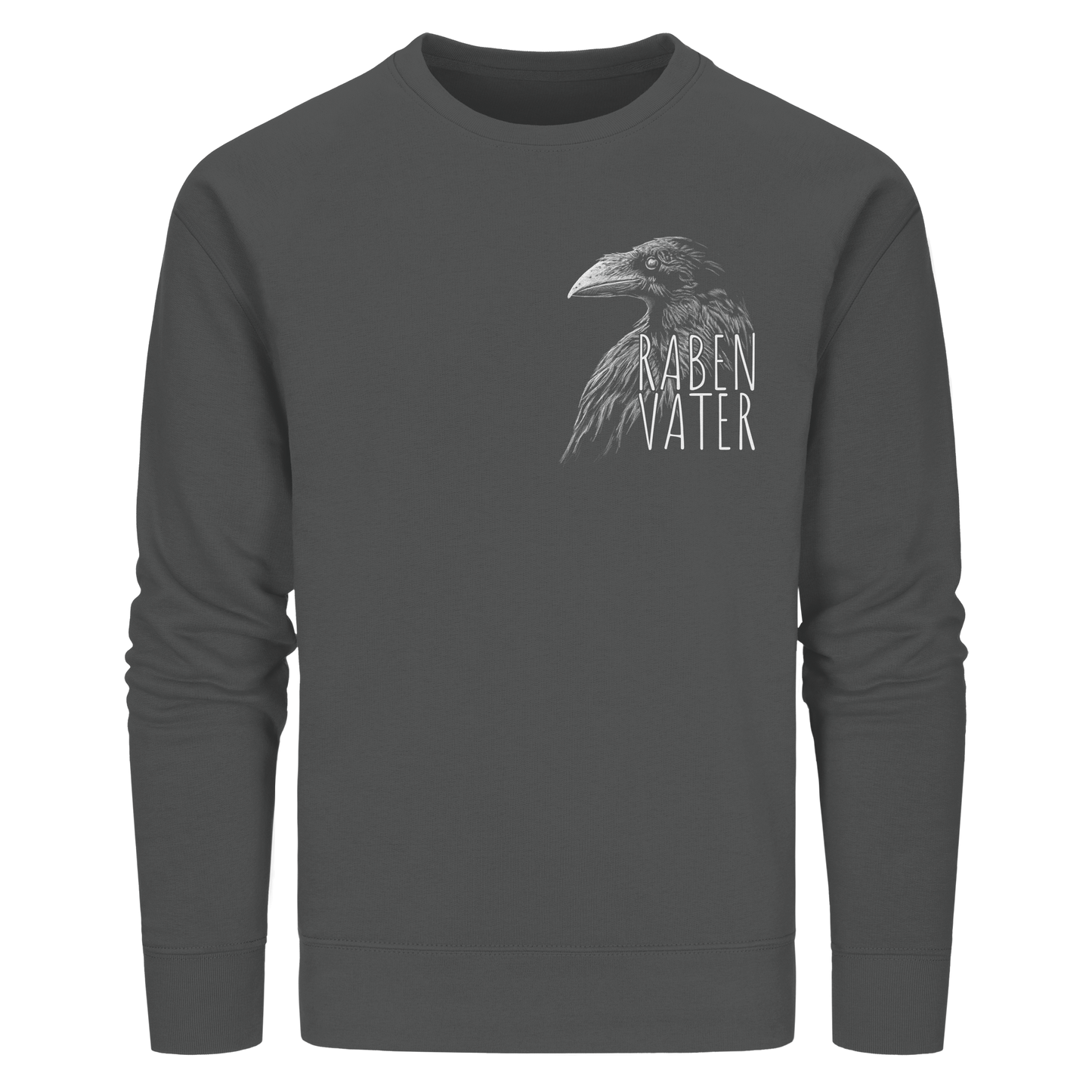 Rabenvater schwarzer Rabe Krähe - Organic Basic Unisex Sweatshirt