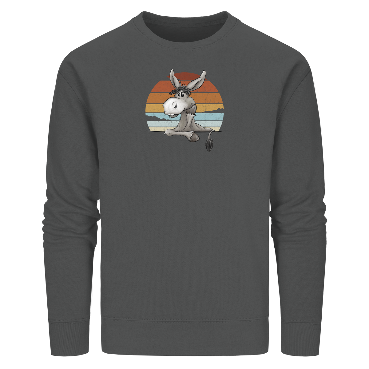 Lässiges Maultier Retro Esel - Organic Basic Unisex Sweatshirt