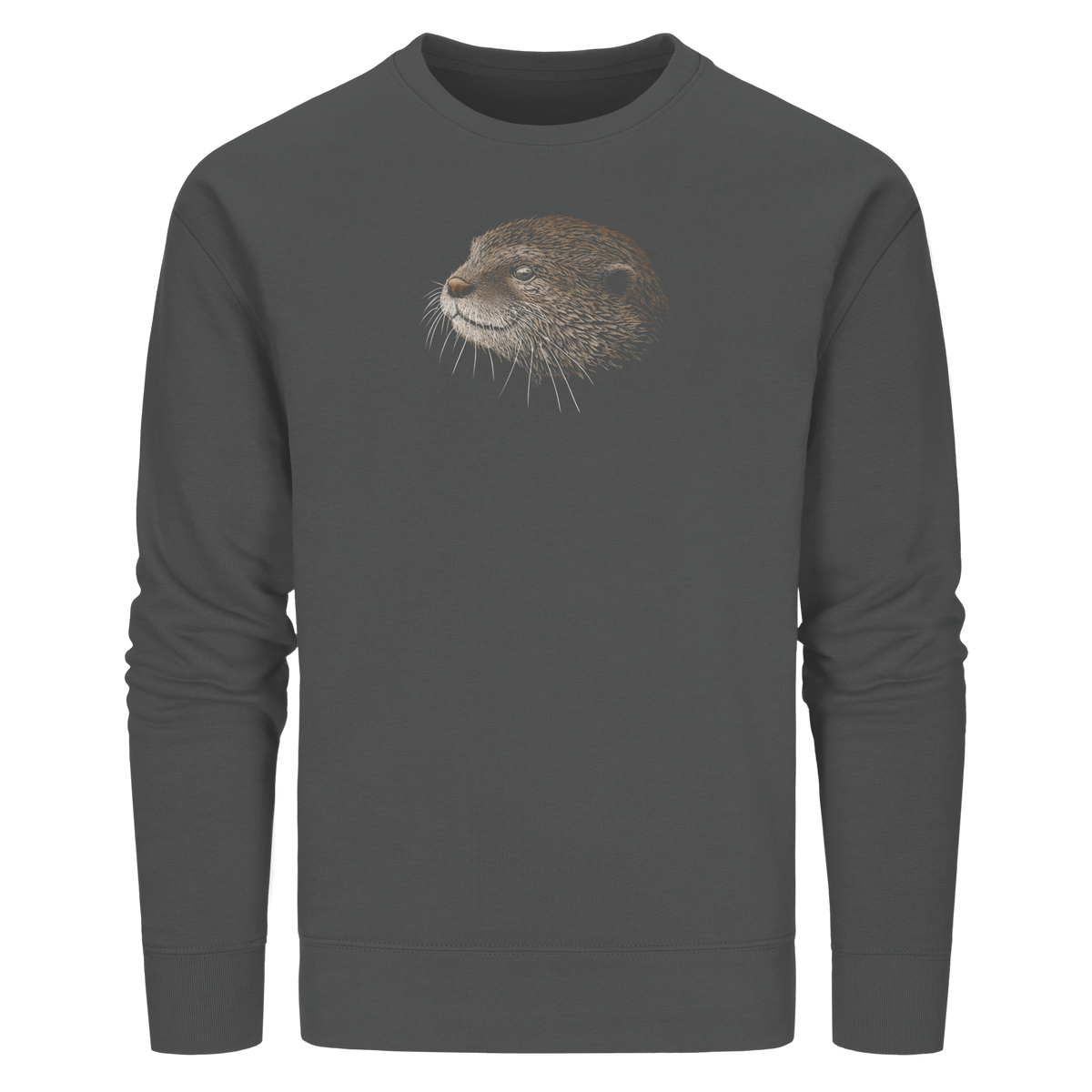 Otter Bleistift Zeichnung KritzelKunst - Organic Basic Unisex Sweatshirt
