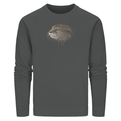 Otter Bleistift Zeichnung KritzelKunst - Organic Basic Unisex Sweatshirt