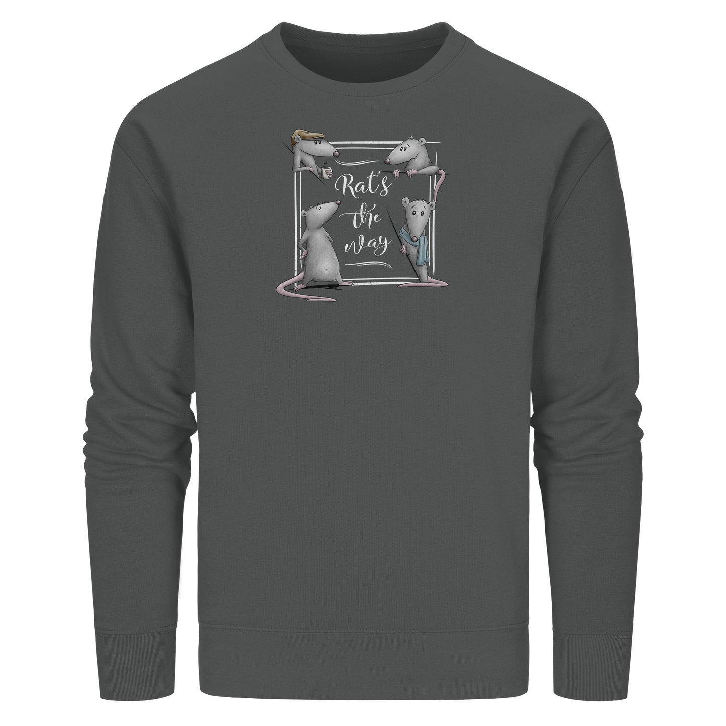 Rat’s The Way Kaffeehaus Ratten - Organic Basic Unisex Sweatshirt