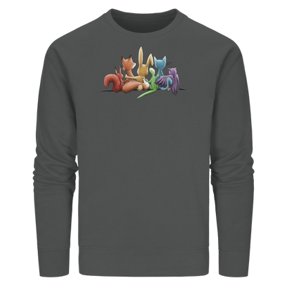 Regenbogen Tiere für Freundschaft, Toleranz und Vielfalt - Organic Basic Unisex Sweatshirt