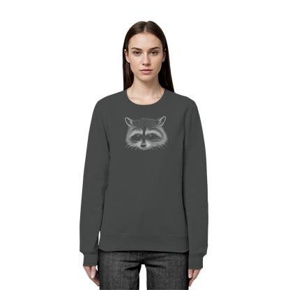 Waschbär Illustration Kritzelkunst - Organic Basic Unisex Sweatshirt
