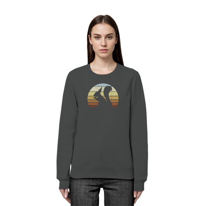 Retro Eichhörnchen Silhouette - Organic Basic Unisex Sweatshirt