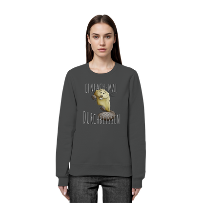 Einfach mal Durchbeissen Biber - Organic Basic Unisex Sweatshirt