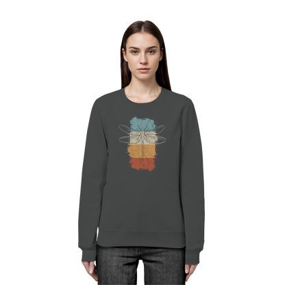 Retro Kunst Libelle | Vintage Dragonfly - Organic Basic Unisex Sweatshirt