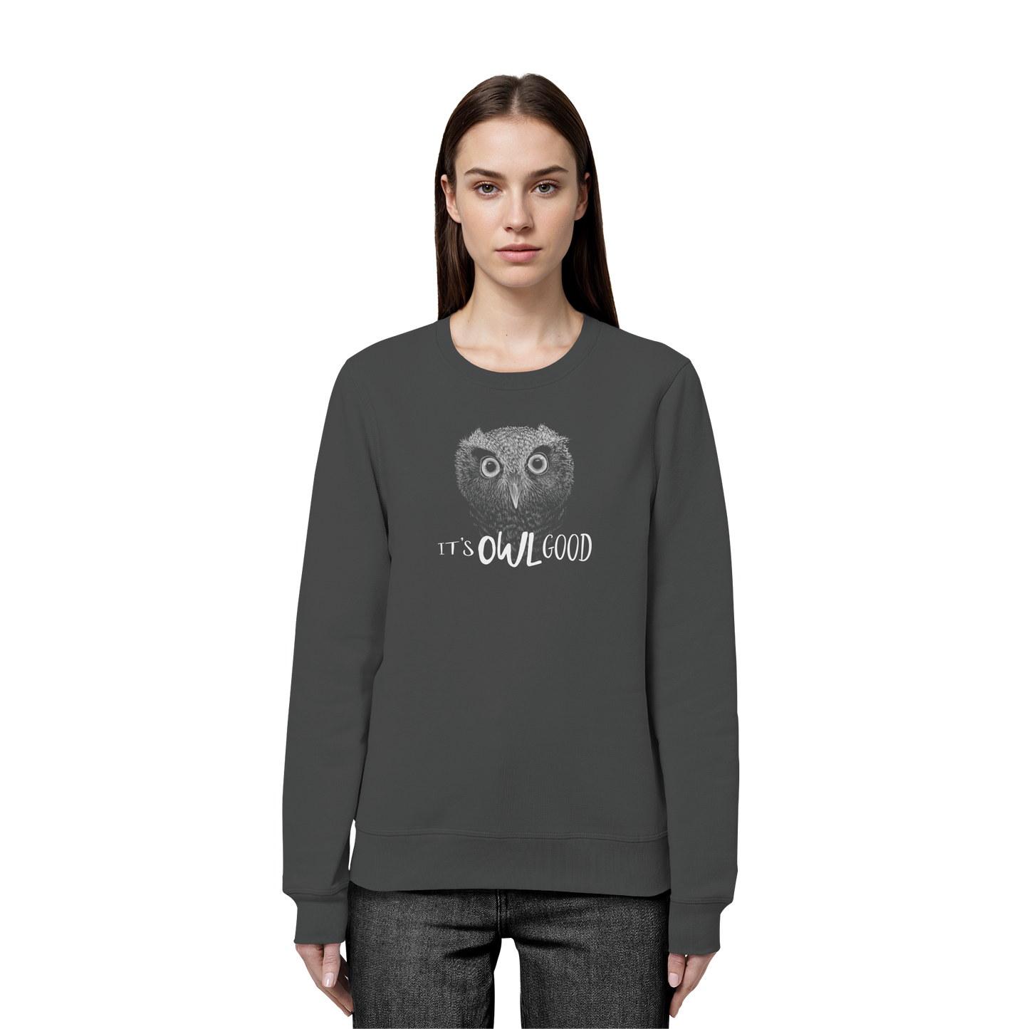 OWL Good | Kritzel-Kunst-Eule - Organic Basic Unisex Sweatshirt