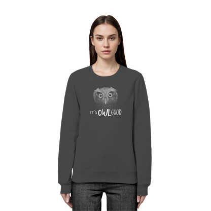 OWL Good | Kritzel-Kunst-Eule - Organic Basic Unisex Sweatshirt