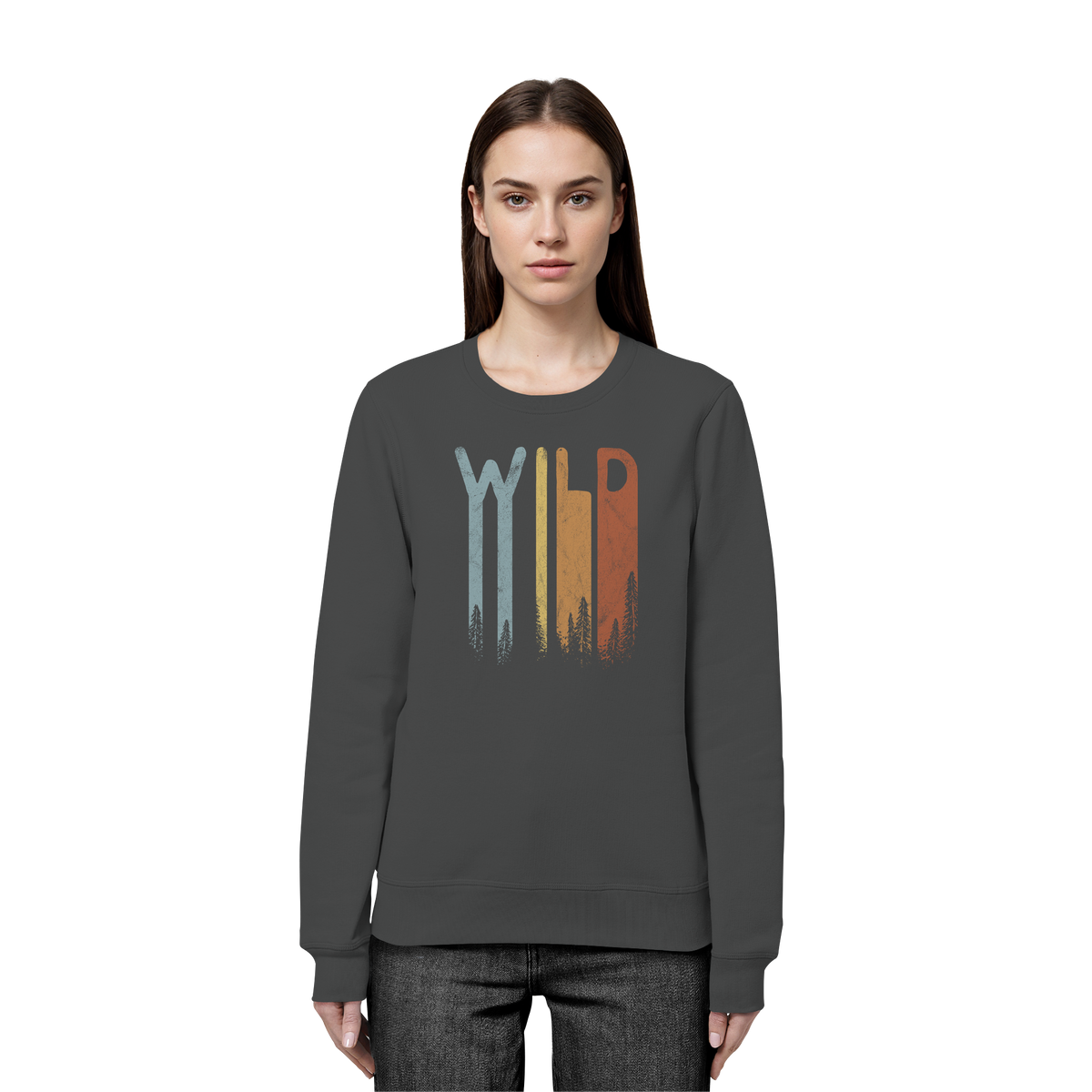 Wild Retro Schriftzug - Organic Basic Unisex Sweatshirt