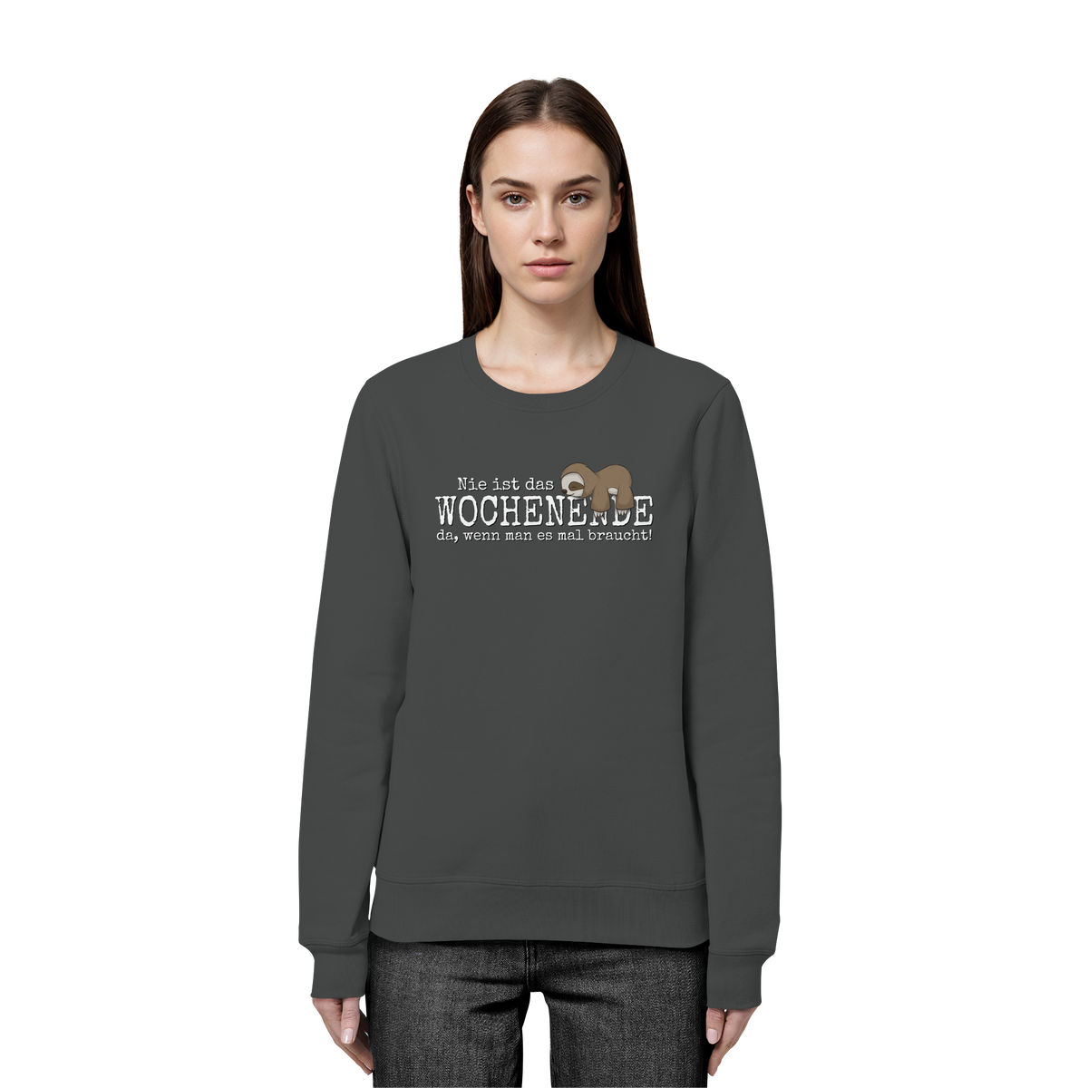 Kawaii Faultier Wochenende - Organic Basic Unisex Sweatshirt