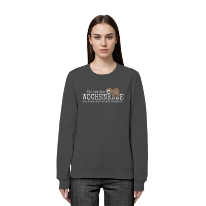 Kawaii Faultier Wochenende - Organic Basic Unisex Sweatshirt