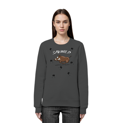 Sauwild wilde Sau | Wildschwein Keiler - Organic Basic Unisex Sweatshirt