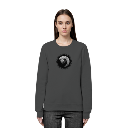 Schwarzer Rabe bei Vollmond  - Organic Basic Unisex Sweatshirt