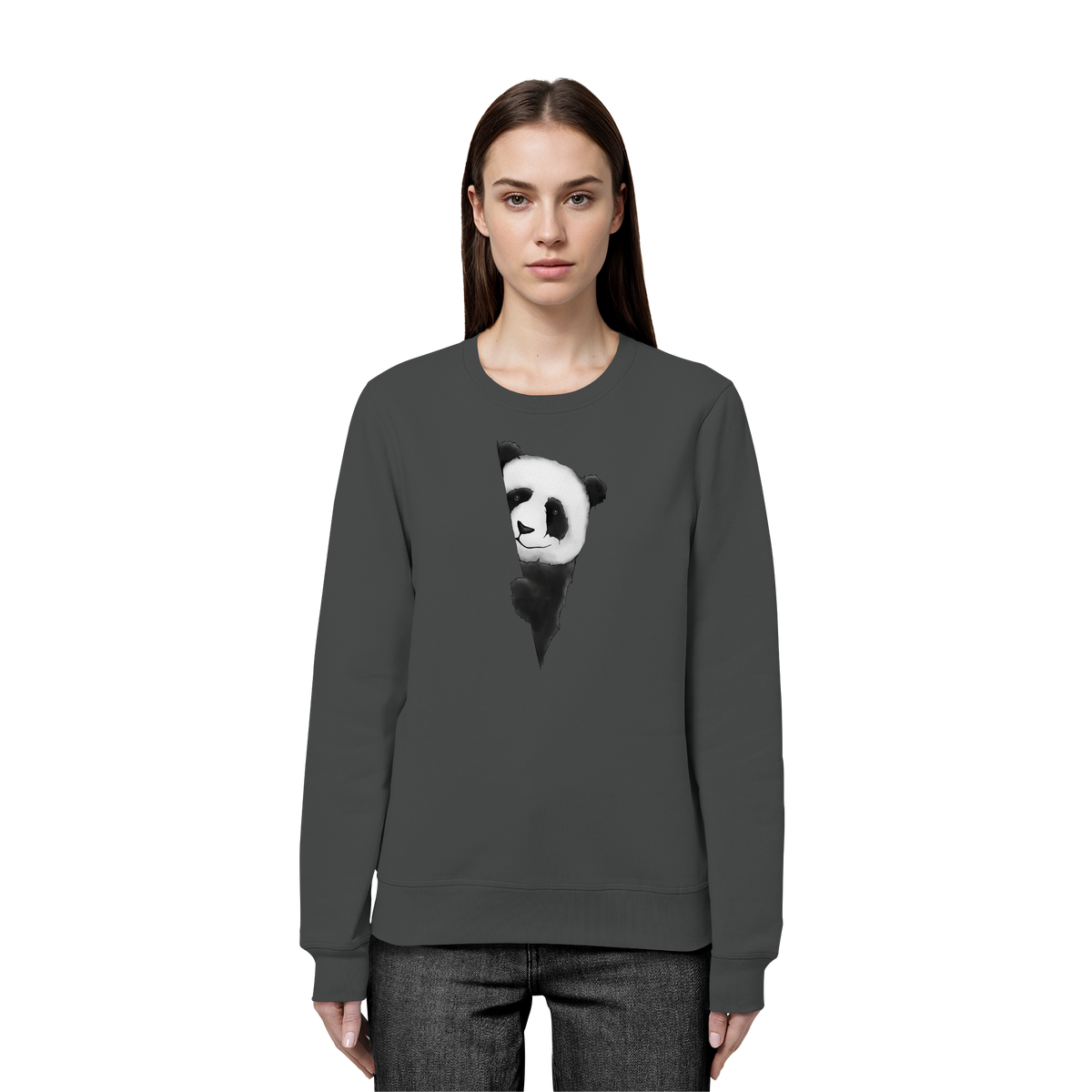 Panda Bär Illustration - Organic Basic Unisex Sweatshirt