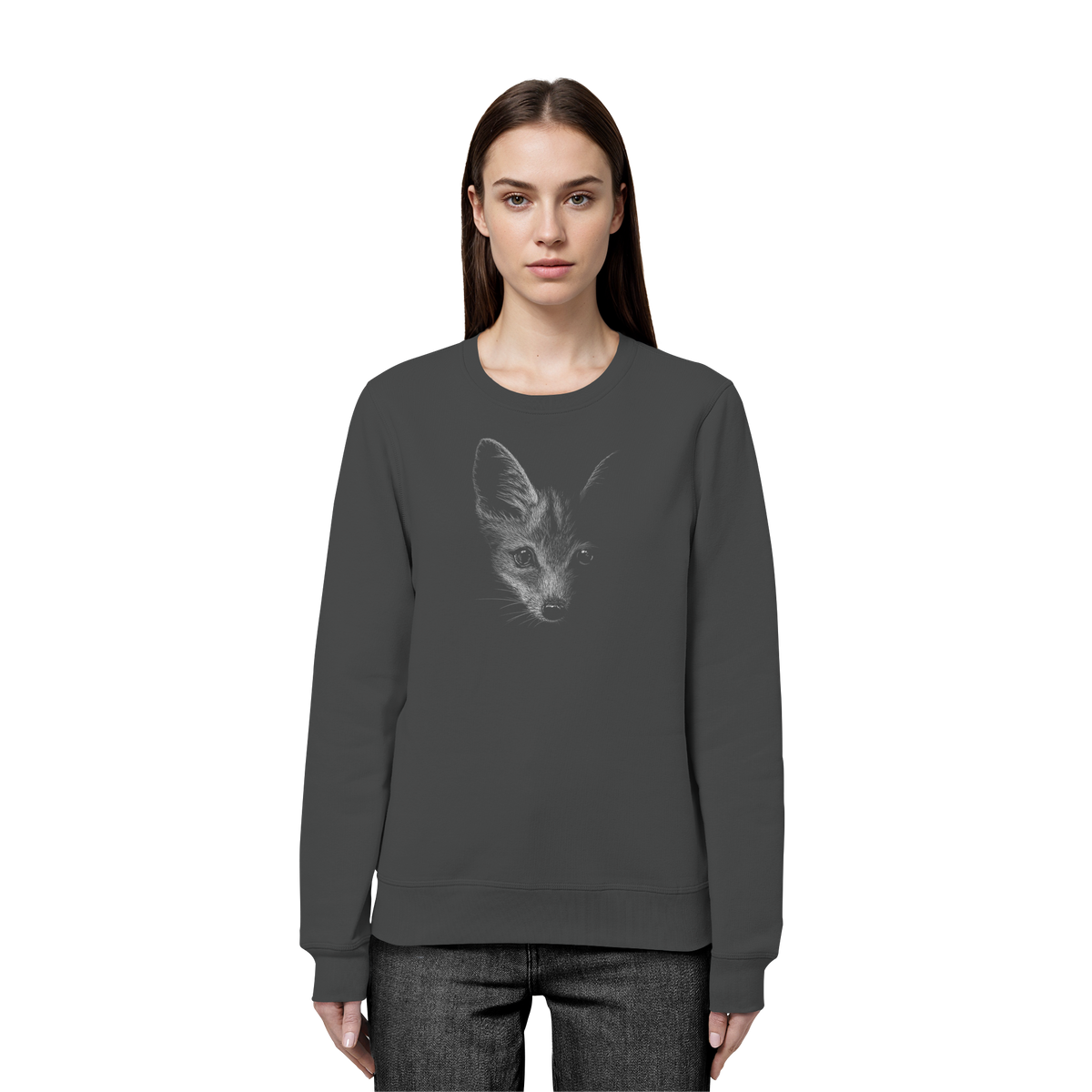 Fuchs Kritzelkunst Illustration - Organic Basic Unisex Sweatshirt
