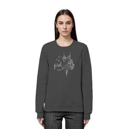 Just A Bit Feral Today! Wildkatze - Organic Basic Unisex Sweatshirt