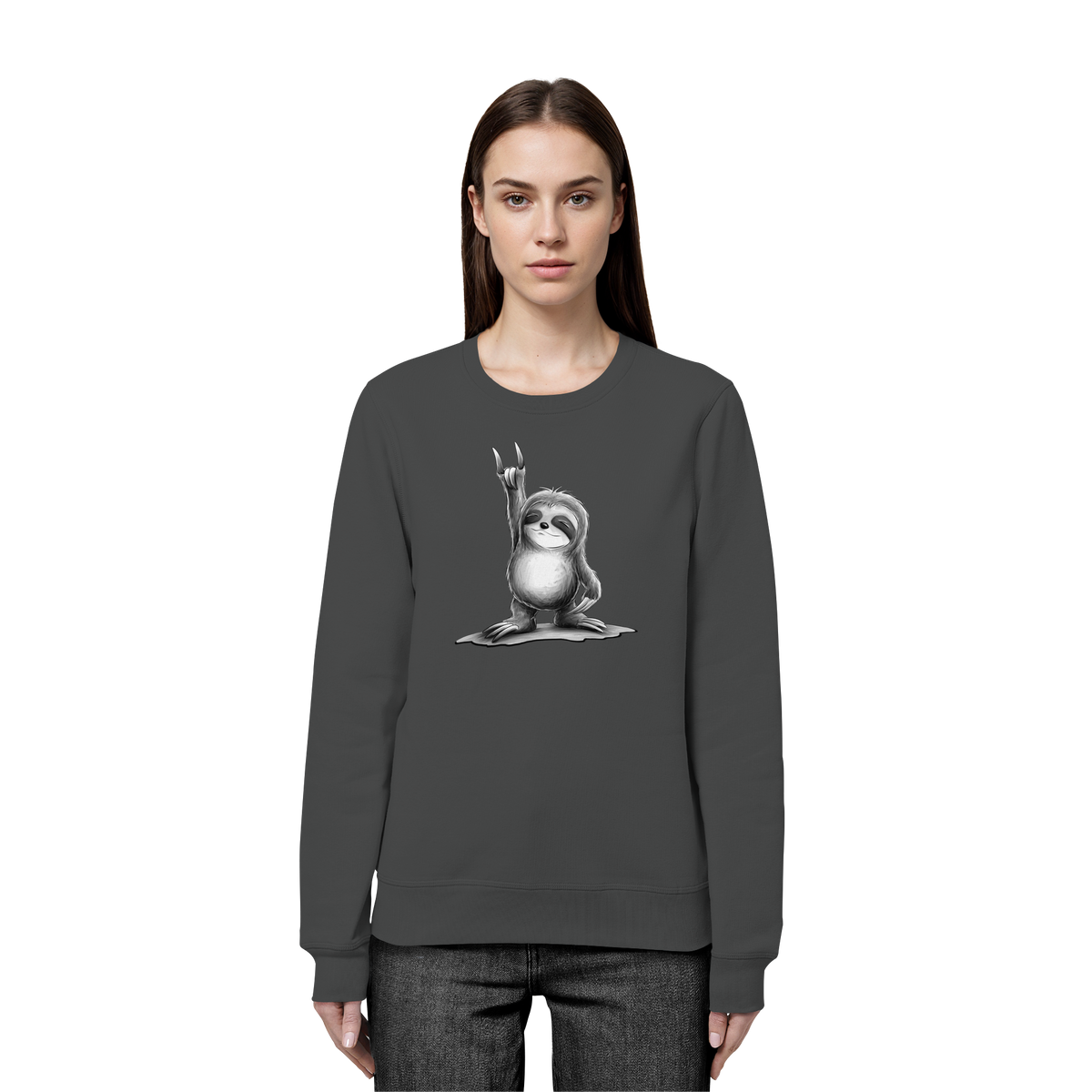 Rock On Party Faultier - Organic Basic Unisex Sweatshirt