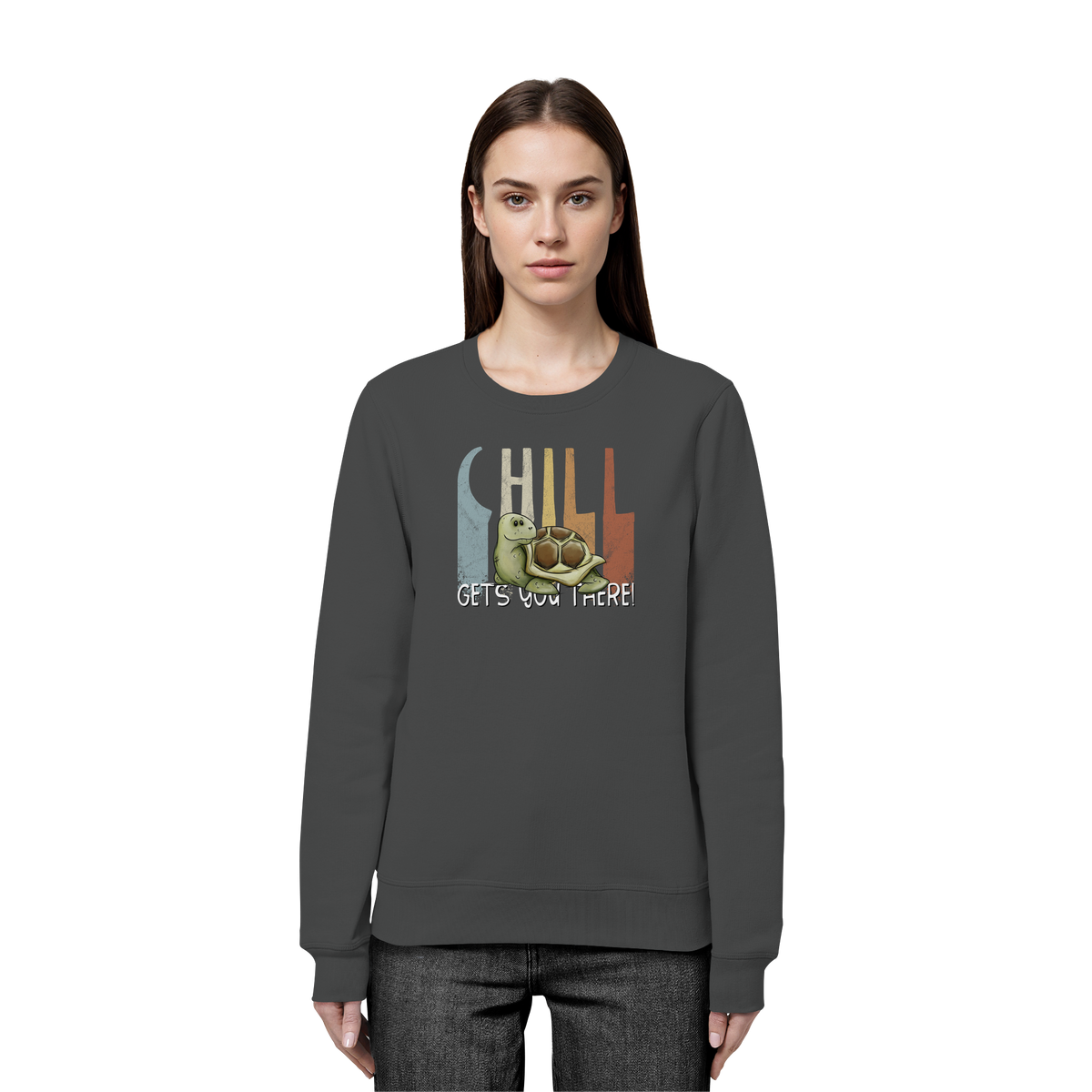 Gechillt gemütliche Schildkröte - Organic Basic Unisex Sweatshirt
