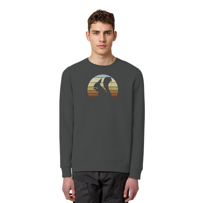 Retro Eichhörnchen Silhouette - Organic Basic Unisex Sweatshirt