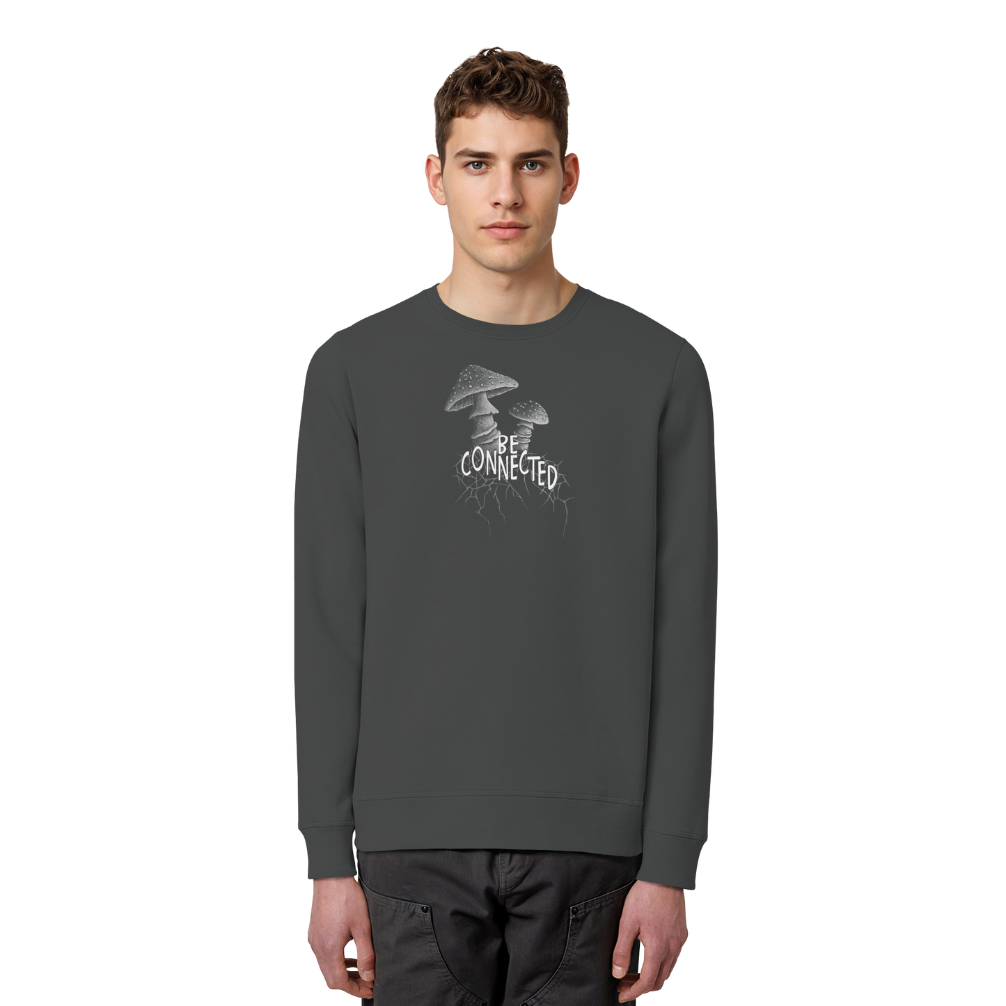 Be Connected Panther-Pilz - Organic Basic Unisex Sweatshirt