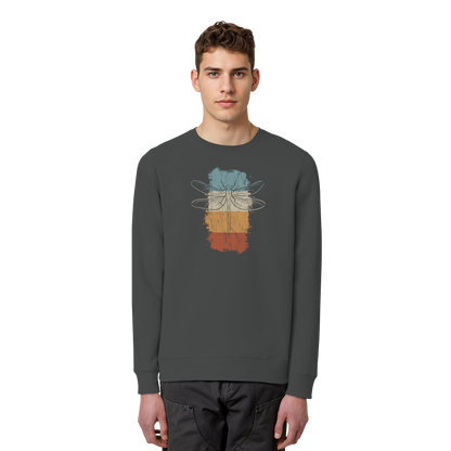 Retro Kunst Libelle | Vintage Dragonfly - Organic Basic Unisex Sweatshirt