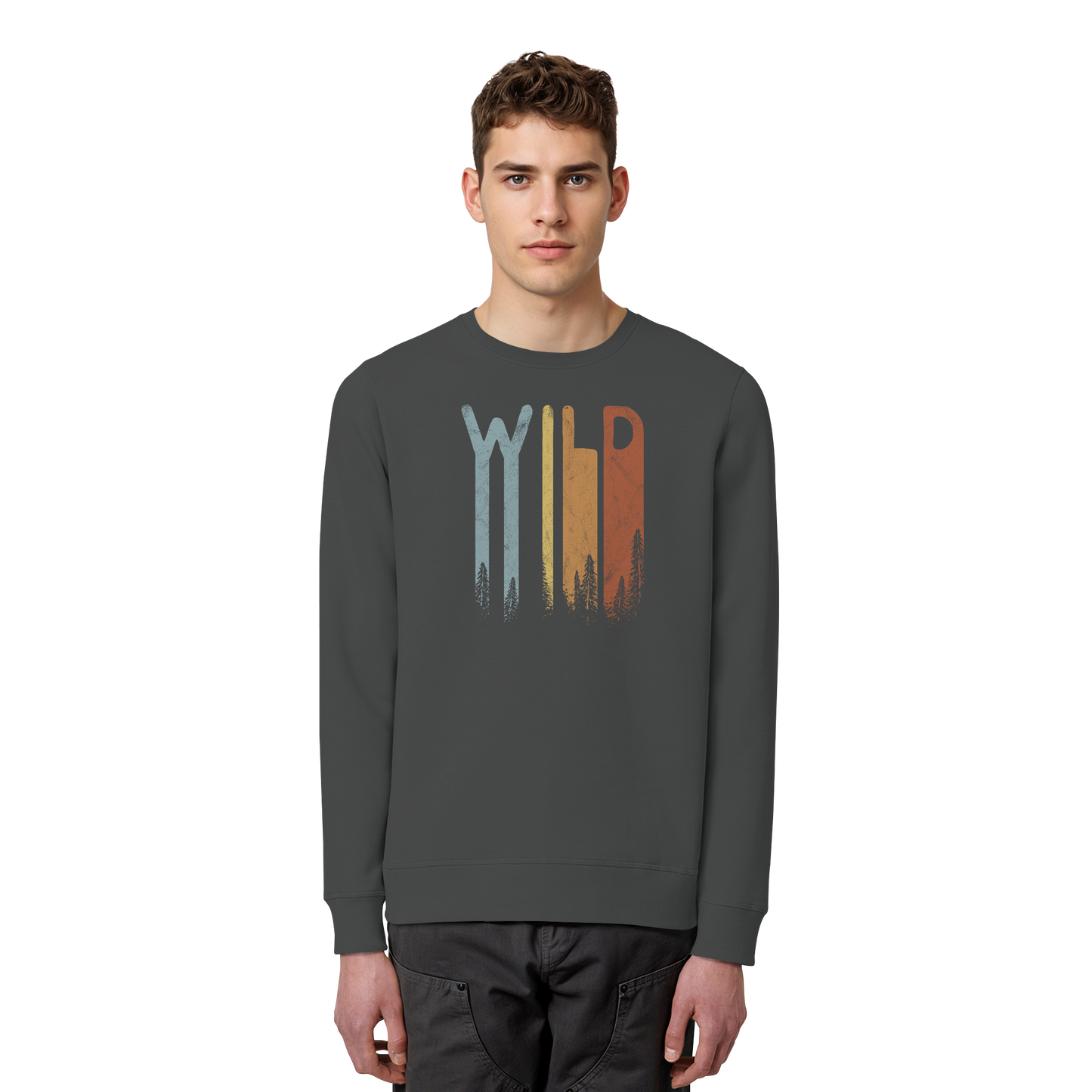 Wild Retro Schriftzug - Organic Basic Unisex Sweatshirt