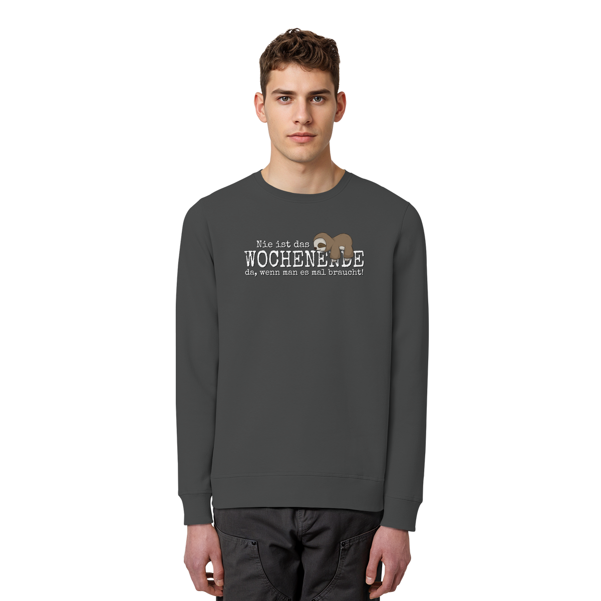 Kawaii Faultier Wochenende - Organic Basic Unisex Sweatshirt