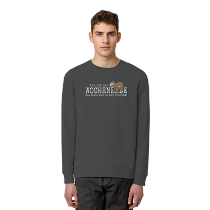 Kawaii Faultier Wochenende - Organic Basic Unisex Sweatshirt