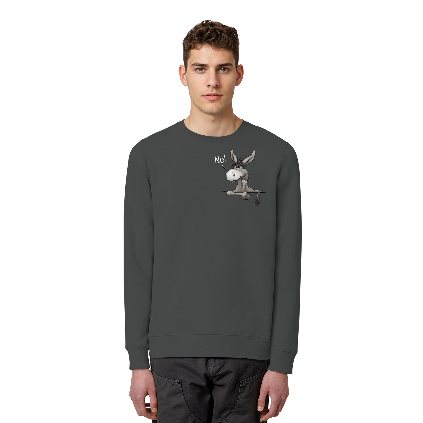 Nö! Störrischer Esel - Organic Basic Unisex Sweatshirt