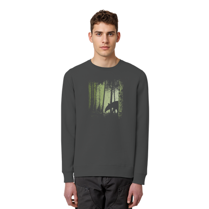 Lässiger Tapir im Zwielicht Wald - Organic Basic Unisex Sweatshirt