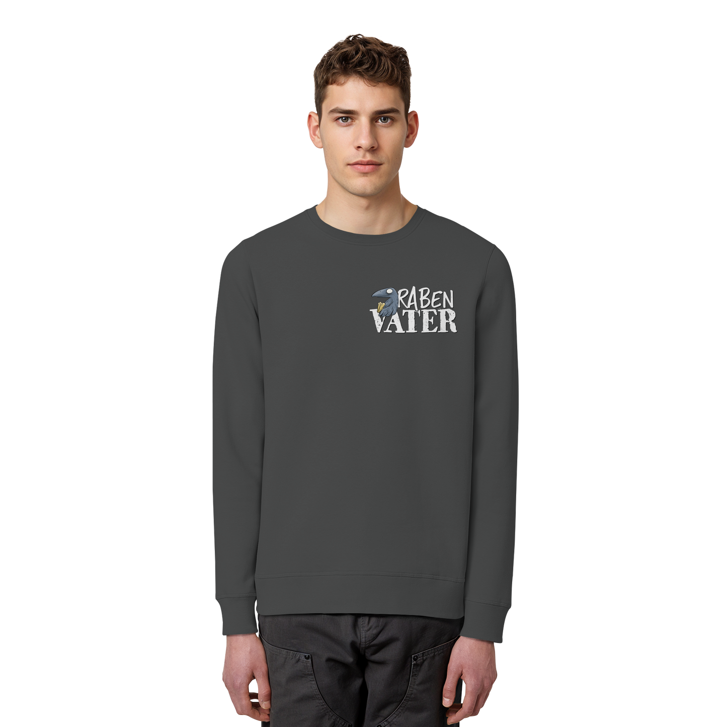Rabenvater Krähenpapa - Organic Basic Unisex Sweatshirt