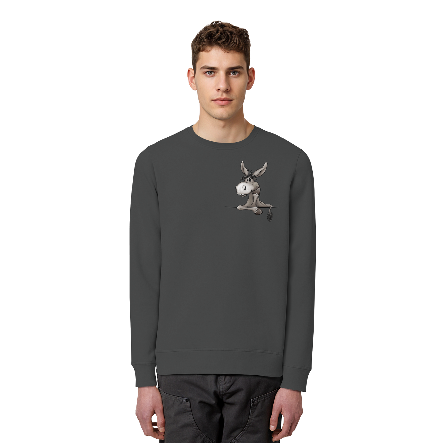 Lustiger lässiger Esel - Organic Basic Unisex Sweatshirt