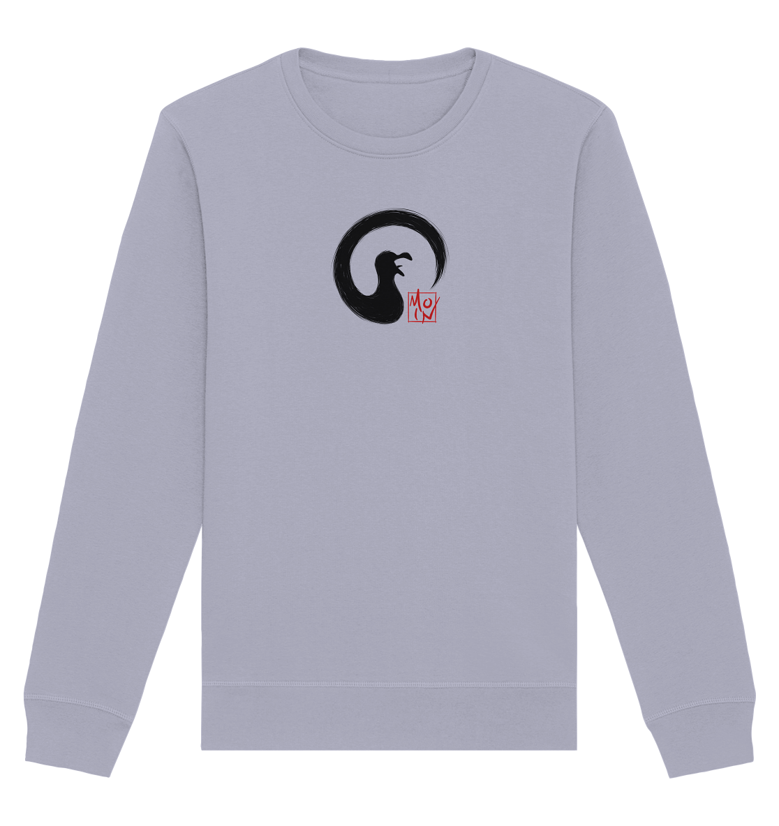 Moin kreischende japanische Enso Möwe - Organic Basic Unisex Sweatshirt