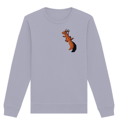 Süßes Eichhörnchen klettert - Organic Basic Unisex Sweatshirt