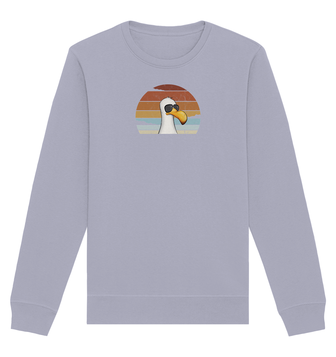 Cool lässige Retro Möwe - Organic Basic Unisex Sweatshirt