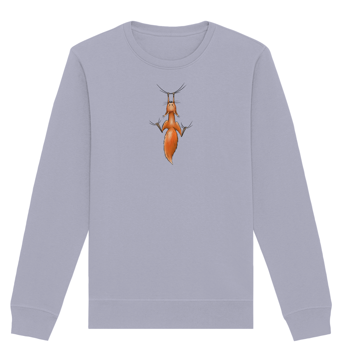 Rotes Eichhörnchen hängt ab - Organic Basic Unisex Sweatshirt