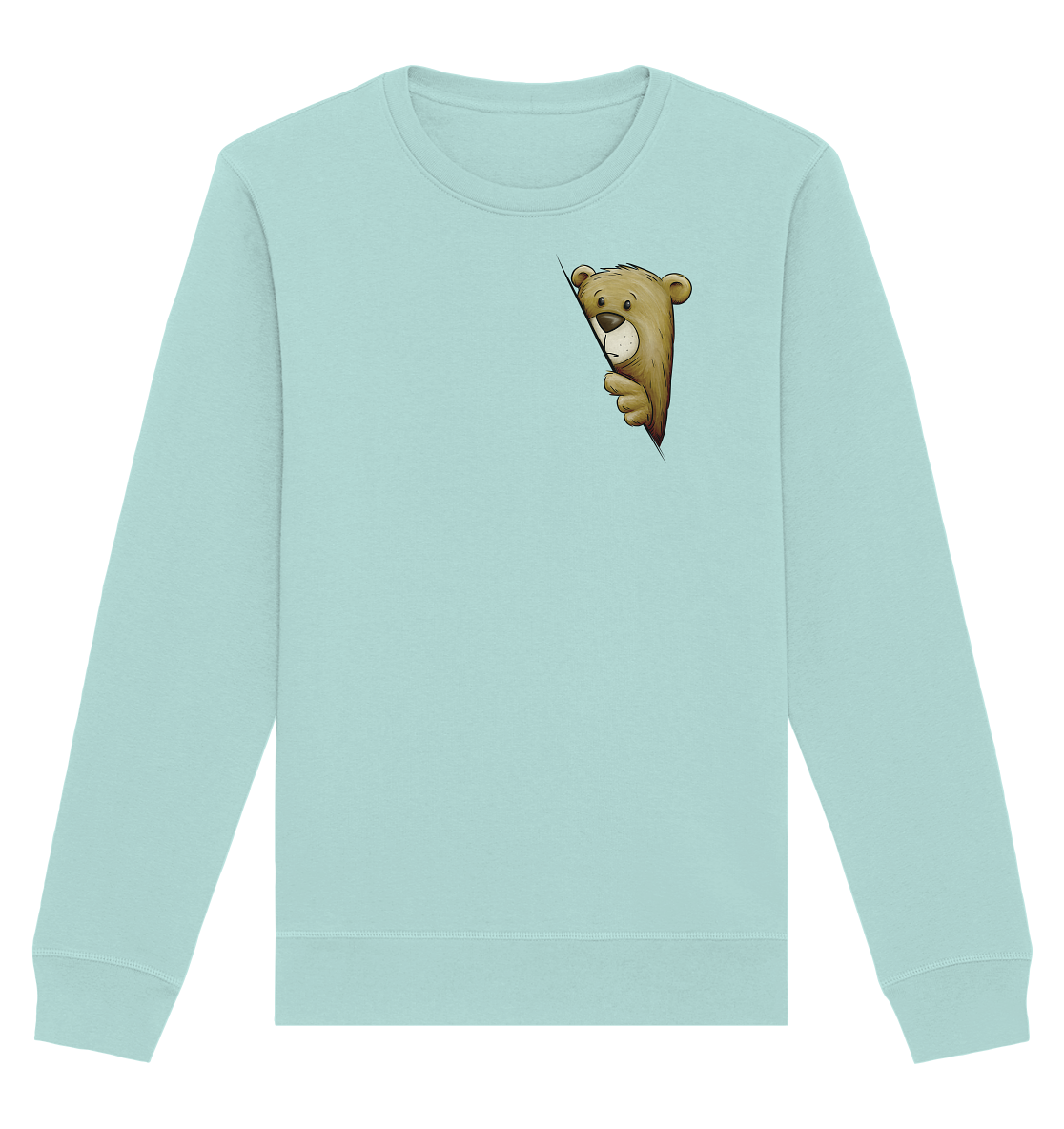 Funky Bär Illustration - Organic Basic Unisex Sweatshirt