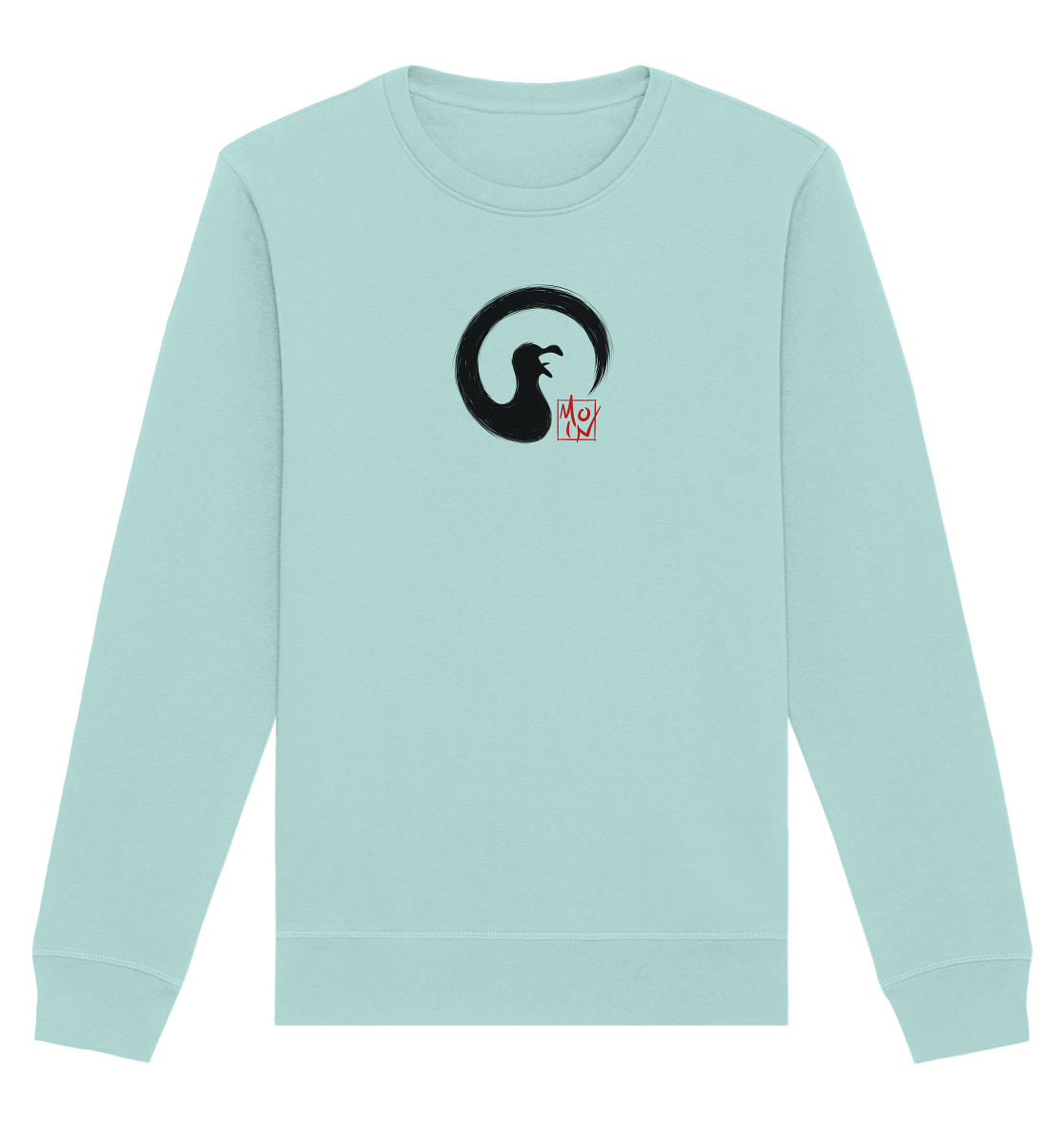 Moin kreischende japanische Enso Möwe - Organic Basic Unisex Sweatshirt